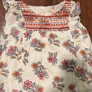 Embroidered boho girls top size 8